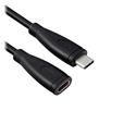 MX00125402 USB 3.1 Gen2 Type-C 100W Fast PD Charging Extension Cable, 8 Inches, Black w/ M/F Connectors
