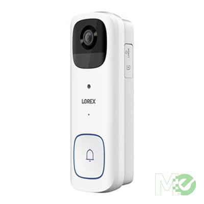 MX00125435 2K QHD Wi-fi Video Doorbell Wireless Battery-Operated w/ Person Detection, White