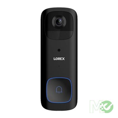 MX00125436 2K QHD Wi-fi Video Doorbell Wireless Battery-Operated w/ Person Detection, Black