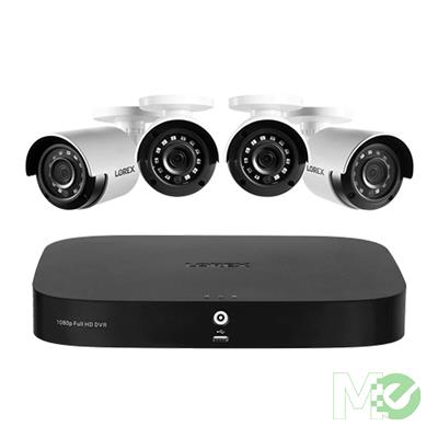 MX00125443 8-Channel 1080p HD DVR System w/ 1TB HDD, 4x Bullet Night Vision Security Camera 
