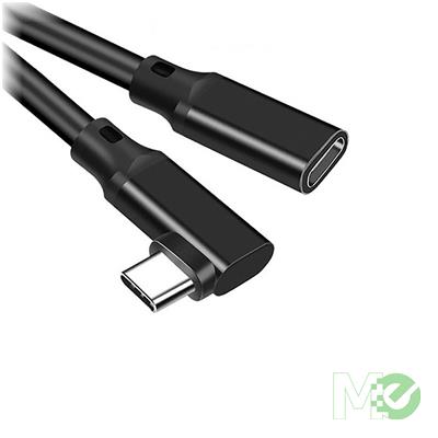 USB-C Cable, USB 3.2, Thunderbolt 3, 100W PD Charging, Right-Angled, 1 m