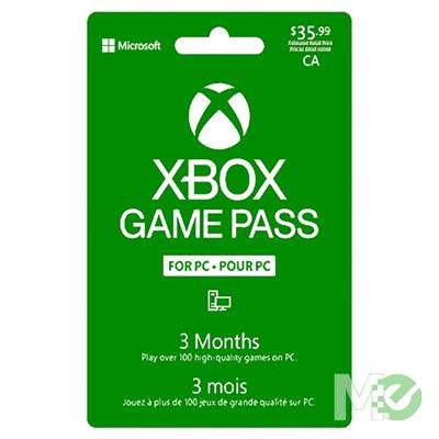 Xbox Game Pass Microsoft 3 Meses para PC