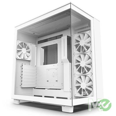 MX00125506 H9 Flow Mid Tower Airflow ATX Case w/ Tempered Glass, White