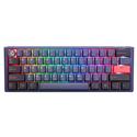 MX00125536 ONE 3 RGB Mini Cosmic Blue Mechanical Gaming Keyboard w/ Cherry MX Red Key Switches, Double Shot True PBT Key Caps