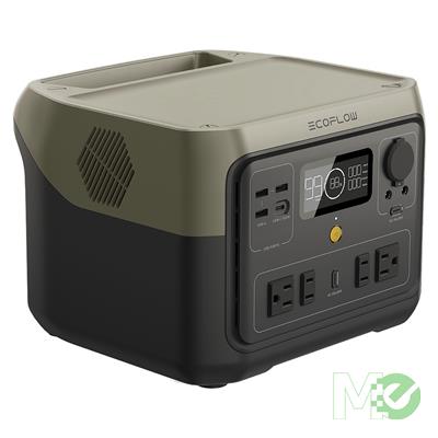 MX00125590 RIVER 2 Max Portable Power Station w/ 512Whr LiFePO4 Battery, 120V AC @ 1,000W, 12V Vehicle & USB Type C / Type-A Outputs