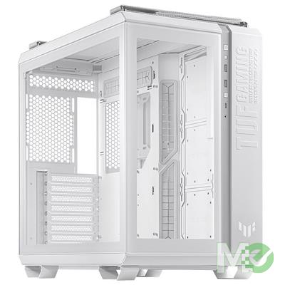 MX00125628 TUF Gaming GT502 Mid Tower ATX Computer Case w/ Tempered Glass, White 