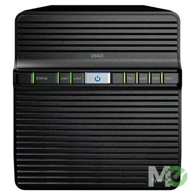 MX00125822 DS423 DiskStation 4 Bay NAS w/ 4x 3.5 / 2.5 inch Bays, 2GB RAM, Dual RJ45 Gigabit LAN ports, Dual USB 3.1 Gen1 Type-A ports