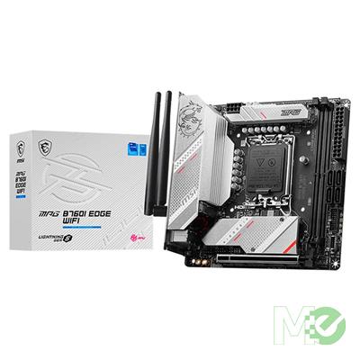 MX00125846 MPG B760I EDGE WIFI w/ DDR5-7200+ (OC), 7.1 Audio, PCIe 5.0 x16, Dual M.2, 2.5G LAN, Wi-Fi 6E, Bluetooth 5.3