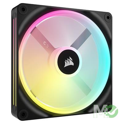 MX00125924 iCUE LINK QX140 RGB 140mm PWM PC Case Fan Expansion Kit, Black 