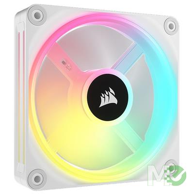 MX00125926 iCUE LINK QX120 RGB 120mm PWM PC Case Fan Expansion Kit, White 