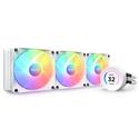 MX00125950 Kraken Elite 360 RGB 360mm AIO Liquid Cooler, White w/ LCD Display, 3x F120 RGB Core Fans 