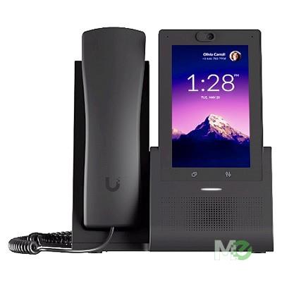 MX00126079 UNIFI UTP-Touch Smart IP Touch Phone, Black w/ 5 inch Colour Touch Screen, 5MP Web Cam, SpeakerPhone, Dual Gigabit LAN, WiFi 5