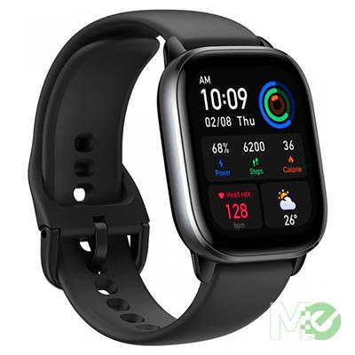 MX00126095 GTS 4 Smart Watch, Infinite Black, w/ 44mm AMOLED Display, GPS, 24/7 Health Monitoring, Alexa Compatible