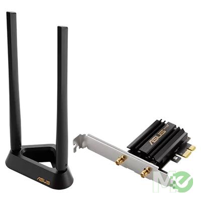 MX00126159 AXE59BT WiFi 6E PCI-E x1 Wireless Adapter w/ Tri-Band 802.11ax, Bluetooth v5.2, Dual Antennas, Magnetic Base