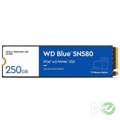 MX00126596 Blue SN580 PCIe 4.0 NVMe M.2 SSD, 250GB 