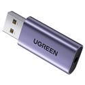 MX00126677 USB Type-A To 3.5mm External Sound Adapter, Purple