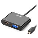 MX00126679 Micro HDMI To HDMI / VGA Adapter w/ 3.5mm Audio Out Jack