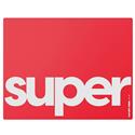 MX00126703 Superglide Premium Glass Mouse Pad, L Red 