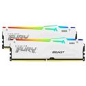 MX00126730 FURY Beast RGB 32GB DDR5 5600MHz CL40 AMD EXPO Certified Dual Channel Kit (2x 16GB), White 