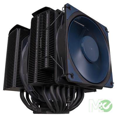 MX00126743 Masterair MA824 Stealth CPU Cooler, Black w/ 1x 135mm + 1x 120mm Mobius™ Fans, 8x Heat Pipes
