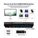 MX00126797 4 Port HDMI 4K @30Hz KVM Switch w/ Remote Control