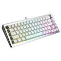 MX00126810 CK720 65% RGB Mechanical Gaming Keyboard w/ Kailh Box V2 Red Key Switches, Silver White 
