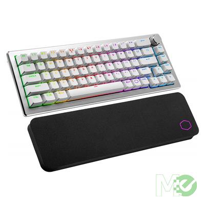 MX00126813 CK721 65% Wireless RGB Gaming Keyboard, Silver White w/ TTC Blue Mechanical Key Switches, Wrist Rest