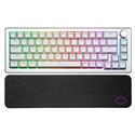MX00126814 CK721 65% Wireless RGB Gaming Keyboard, Silver White w/ TTC Brown Mechanical Key Switches, Wrist Rest