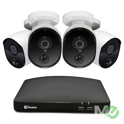MX00126924 4 Camera 4 Channel 1080p Full HD DVR Security System w/ 64GB Micro SD Card