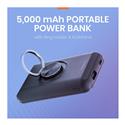 MX00126944 MagWireless 5000mAh Power Bank w/ Ring Holder & Kickstand