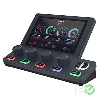MX00126960 Mix Create USB Audio Controller, Dark w/ 5 inch Colour Display, 4 Control Knobs, 7 Switches, Free Beacn App