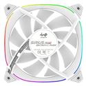 MX00127024 SIRIUS Extreme Pure ASE120P White ARGB LED 120mm Case Fan Kit, 3-Pack w/ ARGB LED Controller
