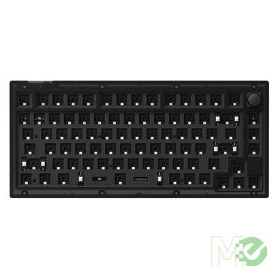 MX00127046 V1 QMK Custom Mechanical Keyboard, Barebone, Frosted Black w/ Knob