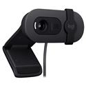 MX00127291 Brio 100 Full HD 1080p Webcam, Graphite w/ Auto Light Balance, Integrated Privacy Shutter, Built-In Microphone