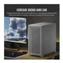 MX00127425 3000D Airflow Tempered Glass Mid-Tower ATX Case, White