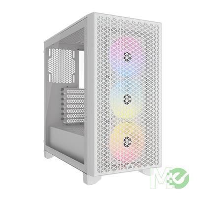 MX00127427 3000D RGB Airflow Tempered Glass Mid-Tower ATX Case, White