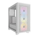 MX00127427 3000D RGB Airflow Tempered Glass Mid-Tower ATX Case, White