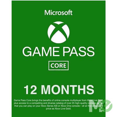 MX00127440 12 Month Xbox Game Pass Core Membership Subscription Card (Digital Download)