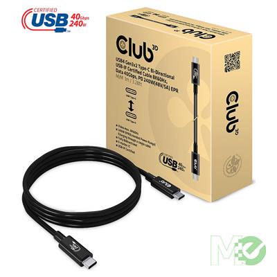 MX00127484 USB 4 Gen3x2 Type C Cable, 3.3 Feet w/ 40Gbps Data, 8K60Hz Video, 240W Power