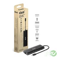 Club3D USB Gen 1 Type-C 8-in-1 MST Dual 4K60Hz Display Travel Dock Product Image