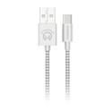 MX00127795 4ft USB-A to USB-C Braided Charge and Sync Cable, White