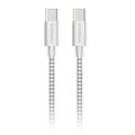 MX00127796 4ft USB-C to USB-C Braided Charge and Sync Cable, White