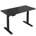 MX00127846 53" Electric Height Adjustable Table w/ Cup holder, Headphone holder, Black