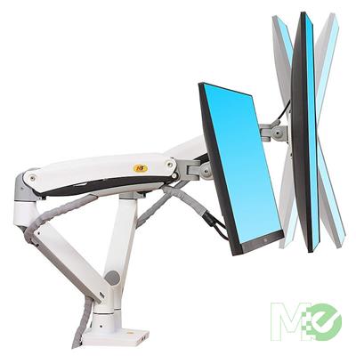 MX00127856 F195A Dual Monitor Desk Mount Stand, 22-32in, White