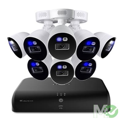MX00127915 Fusion 4K 12 Channel DVR System w/ 2TB HDD, 8x 4K Wired Smart Detterence Cameras