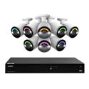 MX00127920 Fusion 4K 16-Camera Capable Wired NVR System w/ 4TB HDD, 8x Smart Security Lighting, 2-Way Audio Bullet Camera