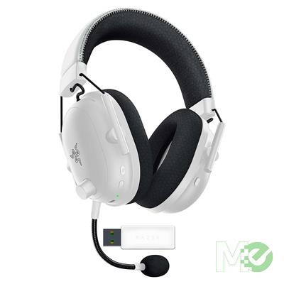 MX00127961 BlackShark V2 Pro Wireless Gaming Headset, White w/ 50mm TriForce Titanium Drivers, THX 7.1, Bluetooth 5.2, 2.4GHz Dongle
