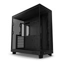 MX00127978 H6 Flow Mid Tower Compact Dual-Chamber ATX Case w/ Tempered Glass, Black
