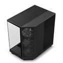 MX00127985 H6 Flow RGB Mid Tower Compact Dual-Chamber ATX Case w/ Tempered Glass, Black