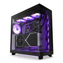 MX00127985 H6 Flow RGB Mid Tower Compact Dual-Chamber ATX Case w/ Tempered Glass, Black